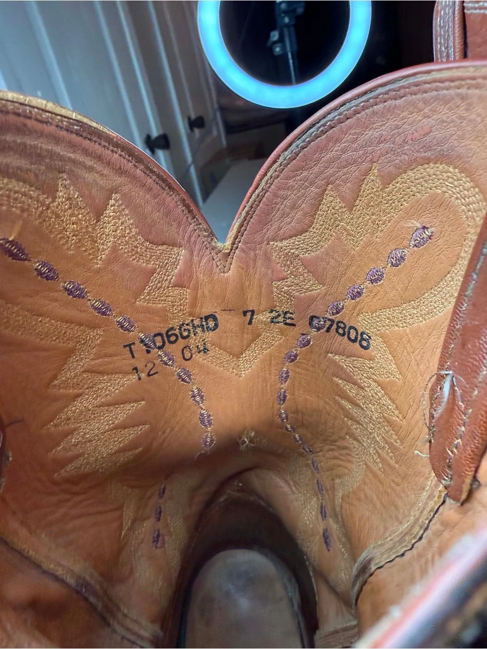 Lucchese 2000 Full Quill Ostrich Skin Tan Leather Western Cowboy Boots Sz 7